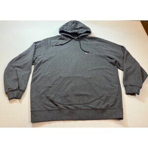 Nike Gray Pullover Hoodie Sweatshirt Mens Large Kangaroo Pocket (bin P193)